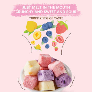 مكعبات زبادي بنكهة الأناناس بنكهة الفراولة مجففة مجمدة أصلية عبوة تجفيف FD منتج مجفف زبادي - Product Image 2