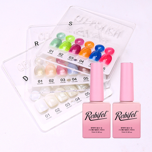 Campione gratuito Robifel <span class=keywords><strong>VIP</strong></span> Private Label Nail Gel Polish Kit soak off Gel UV OEM 6 colori Gel Nail Polish Set - Product Image 5
