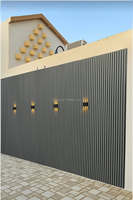 Panneau mural en WPC co-extrudé Great Wall Extérieur Bois PVC Persienne cannelée Fonction étanche et ignifuge
