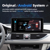 Lecteur DVD de voiture Google Android 12 SIM à écran de 10.25 pouces pour Audi A6 C7 A7 2012-2018