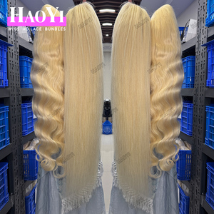 180% Dichte Raw Virgin brasilia nisches peruanisches Haar 13 X6 613 Blonde Body Wave HD Transparente Spitze Frontal Echthaar Perücken zu verkaufen - Product Image 4