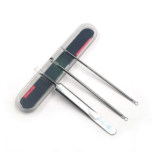 Blackhead Removal <b>Needle</b> Set Stainless Steel 4 Piece Face Acne Pimple Tool Kit - Product Image 4