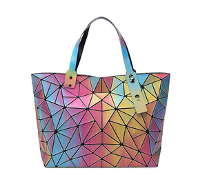OEM ODM Vente en gros <span class=keywords><strong>Logo</strong></span> personnalisé Mode Femmes Marques célèbres Designer Sacs à main en cuir PU décontractés géométriques Sacs à main pour femmes - Product Image 5
