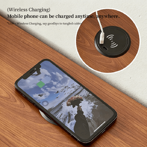 <span class=keywords><strong>Cama</strong></span> para Gatos de Diseño Moderno con Base de Madera Artificial, Carga Inalámbrica, Luz Nocturna LED, Gabinete de Almacenamiento Extraíble y Lavable para Gatos - Product Image 4