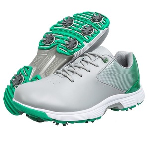 Zapatos de Golf Negros para Hombre con Detalles Rojos, Parte Superior de PU, Suela de Goma, Entresuela de EVA, Forro de Malla, Zapatillas Deportivas Transpirables - Product Image 6