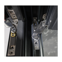 Fenêtre à persiennes en aluminium à suspension supérieure 6063-T5 à rupture de pont thermique, isolation phonique, résistance aux ouragans, pour bâtiments de grande hauteur, drainage dissimulé