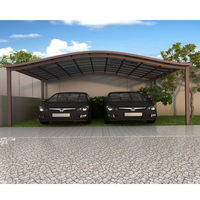 Abri de voiture métallique robuste pour deux véhicules, designs de carports, vente en gros, Philippines