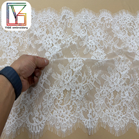 Dentelle française à la mode, tissu écologique en maille brodée, dentelle guipure, dentelle cordonnée pour robe de mariée