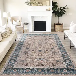 Wholesale Household Home Living Room Area Distressed Flooring Carpets And Rugs Turkish