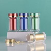 Bouteilles de pilules vides personnalisées avec bouchons 60ml PS Bouteille et PP Réservoir intérieur Conteneur de médicaments pour comprimés Capsule Huile de foie de morue Santé