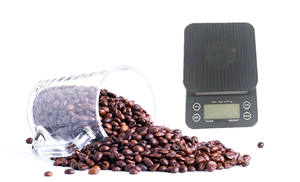 BSCI 전자 커피 식품 저울 디지털 블랙 바리스타 커피 저울 타이머 포함 3kg 공장 가격 - Product Image 3