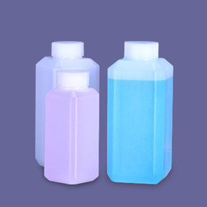 Square <b>Empty</b> <b>Plastic</b> <b>Bottles</b> 20 30 40 60 100 120 250 500Ml Screw Cap For Paint Solvent Chemical Use Translucent - Product Image 2