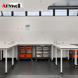 Langlebige Laminat-Labor werkbank mit chemischer Beständigkeit, Dental School <span class=keywords><strong>Laboratory</strong></span> Furniture <span class=keywords><strong>Laboratory</strong></span> Island Design - Product Image 1