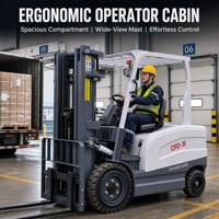 Chariot élévateur électrique à batterie au plomb de 3,5 tonnes avec déplaceur latéral pour la manutention de marchandises en entrepôt, fabriqué en Chine