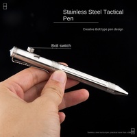 Stylo tactique multifonctionnel en acier inoxydable, brise-vitre, stylo d'autodéfense pour l'extérieur