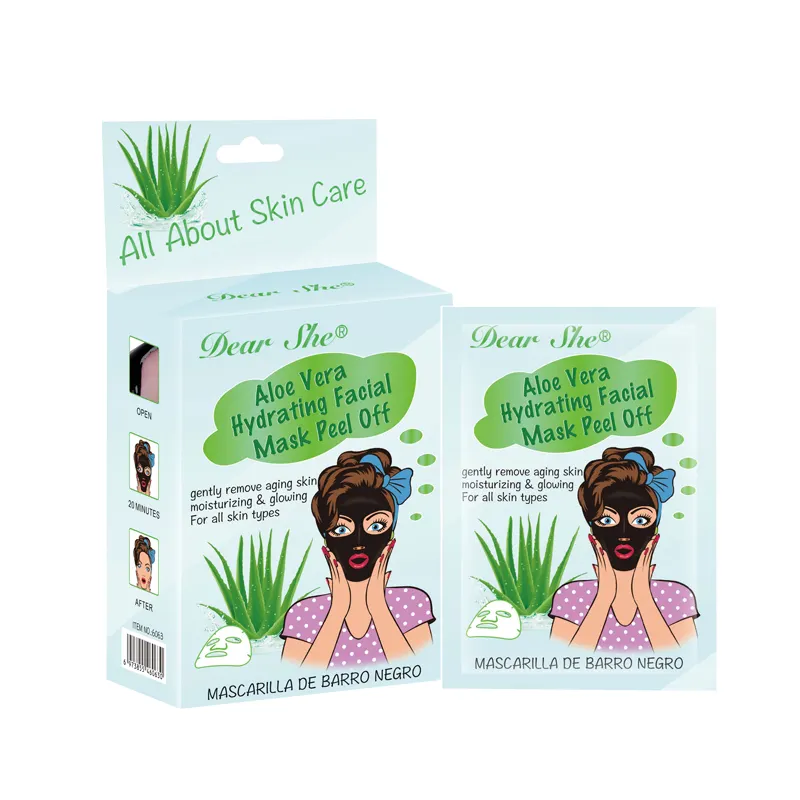 Cher elle plante naturelle Aloe Vera masque facial hydratant Peel Off enlever le vieillissement de la peau noir déchirure points noirs enlever le visage masque de boue