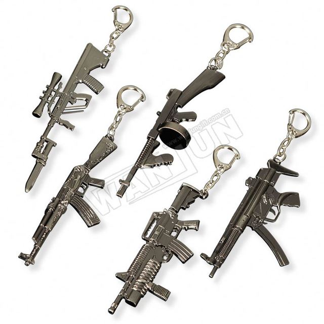 High Quality Custom Wholesale Low Price Gun Knife Key Chain