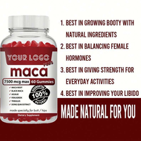 Gummies Black Maca Plus pour des fesses volumineuses et des courbes extrêmes – Racine de Maca Noire pour améliorer la vitalité chez les hommes et les femmes – Booster fessier