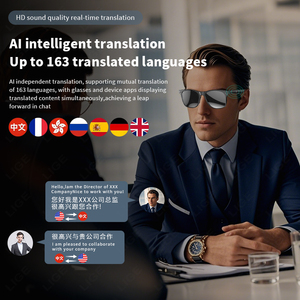 LIGE BWW100 Gafas inteligentes Respuesta de teléfono Ai Traducción inteligente Asistente de voz A prueba de polvo Escuchar música UV400 Gafas de sol - Product Image 4