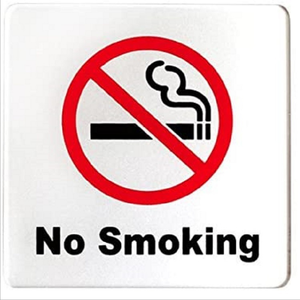 Cartello Pubblicitario Personalizzato in Acrilico Bianco 'Non Fumare' 10x10cm per Case, Centri Commerciali, Aziende e Ospedali - Product Image 4