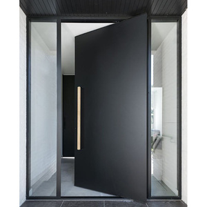 <span class=keywords><strong>Porte</strong></span> d'entrée pivotante moderne en bois pour l'extérieur résidentiel - Product Image 4