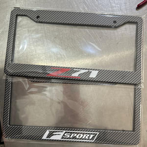 Cadres de <span class=keywords><strong>plaque</strong></span> d'<span class=keywords><strong>immatriculation</strong></span> en plastique fibre de carbone avec impression UV, taille américaine, personnalisables, prix d'usine en gros - Product Image 2