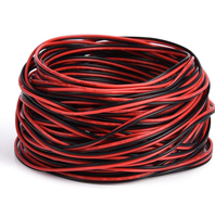 Câble de haut-parleur haute performance 12 AWG 2 conducteurs torsadés rouge/noir isolé PVC SAE J 1128/1995 pour 2*3.3mm jumelé