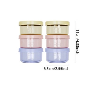 6/12 recipientes de 2 oz para aderezos de ensalada con tapas, a prueba de fugas, aptos para microondas, para loncheras, picnics, preparación de comidas y almacenamiento en la cocina. - Product Image 3
