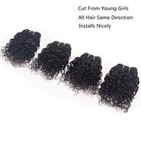 Cheveux Courts 8 Pouces 20 Pouces Tissage de Cheveux Humains Bouclés Brésiliens Fabricants