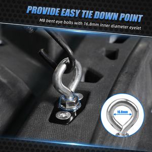 Anclajes de carga de amarre de bloqueo de aluminio NiceCNC para Can-Am <span class=keywords><strong>Maverick</strong></span> <span class=keywords><strong>X3</strong></span> 4x4 RR XRC Turbo <span class=keywords><strong>DPS</strong></span> 2021 - Product Image 5