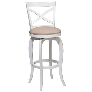 2025 Top Rated Swivel <strong>Upholstered</strong> <strong>Bar</strong> High <strong>Stool</strong> With <strong>Back</strong> - Product Image 1