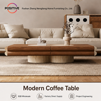 Table basse rectangulaire design, style vintage moderne, mobilier haut de gamme pour salon et hôtel, fabrication OEM