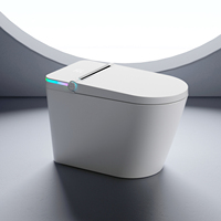 Fonctionnement automatique Siège de toilette intelligent Bidet Chasse d'eau électronique Séchage à l'air chaud Chauffé avec télécommande