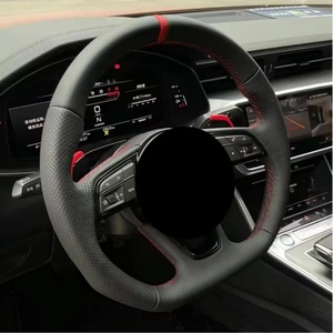 Pour Audi A4 A5 A6 A7 A6 C7 Rs3  Cuir perforé pour volant Audi A6 C7 2017 pour volant Audi A7 - Product Image 5