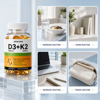 Complément Nutritionnel Quotidien Premium Vitamine D3 Plus K2 en Capsules Molles Formule Personnalisée Marque Blanche Vente en Gros pour Adultes