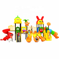 Équipement de terrain de jeux extérieur sur le thème des animaux personnalisé, grand modèle, avec toboggan pour enfants, pour parc d'attractions, école, jardin