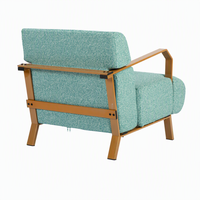 Fauteuil lounge rembourré VANBOW Home Accent avec structure en bois et coussin moelleux pour salon, fauteuil de lecture pour chambre à coucher