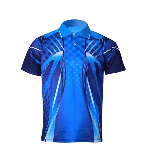 Custom Logo Quick Dry Polyester Sport Polo Shirts Mannen Over Printing Sublimatie Polo Shirts