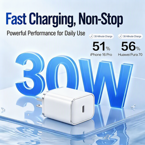 <span class=keywords><strong>Caricabatterie</strong></span> Rapido 30W 45W PD PPS 1C1A USB C USB A da Parete con Display Digitale, Spina USA, per Telefoni Cellulari - Product Image 4