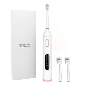 Brosse à dents électrique rechargeable adulte <span class=keywords><strong>Sonic</strong></span> Blanchiment automatique Poils souples IPX7 Têtes de rechange Brosse à dents de marque privée - Product Image 1