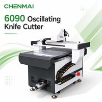 Machine de découpe CNC à couteau oscillant ChenMai 6090, table à vide 380V pour cuir, tissu, vinyle, éponge, matériaux souples 0,05 mm