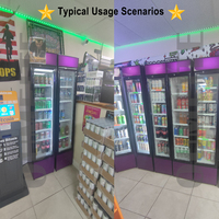 OUMEITE 150L Vitrine verticale à température unique à une porte Équipement de réfrigération commerciale pour boissons