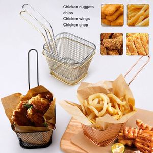 Fritura de malla para servir patatas <span class=keywords><strong>fritas</strong></span> de acero inoxidable Cesta para freír - Product Image 2