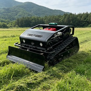 Tondeuse à gazon télécommandée RC YQ-800 avec plateau de 800 mm, moteur 16 CV et lame de bulldozer pour cimetières et terrains en pente - Product Image 1