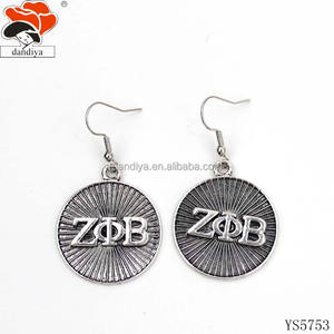 ZETA PHI BETA Klassische griechische Sorority Logo Letter Set Einzelne Vintage Faux <span class=keywords><strong>Pearl</strong></span> Halskette Armband Ohrring-für Hochzeit oder Party - Product Image 3