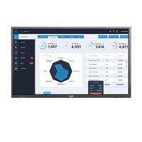 Tablette interactive de grande taille de 55 pouces, écran tactile, kiosque, moniteur led pour l'utilisation de conférence d'enseignement en classe