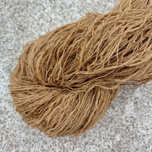 100% Natural Golden Tussar Silk Feather <b>Yarn</b> <b>Recycled</b> Worsted Weight Raw Eco-Friendly Good Knitting Weaving Hand Knitting - Product Image 3