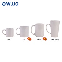 승화 전사 세라믹 화이트 머그컵 커피잔 11oz AAA급 사진용 블랭크 승화 머그