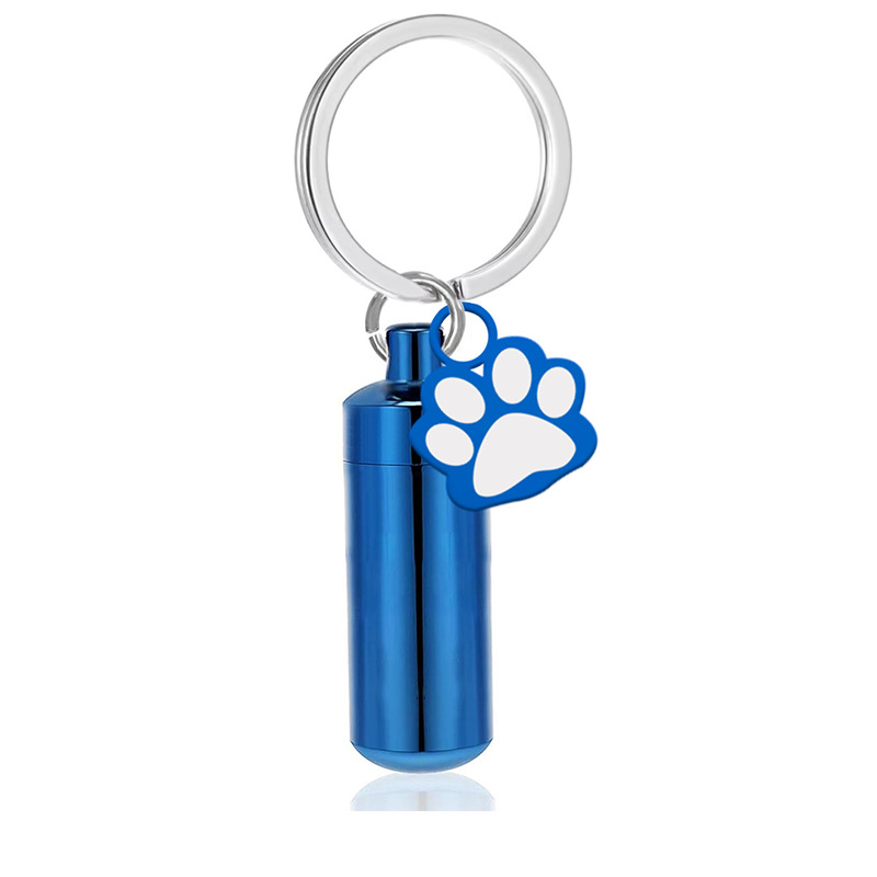 cat Dog Pet Cremation Urn Keychain Keepsake*E