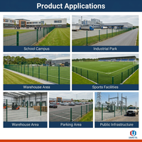656 Twin Wire Hekwerkpaneel, thermisch verzinkt plus poedercoating, dubbele staaf, voor tuinomheining